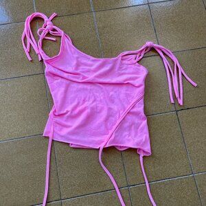 Ottolinger Pink Asymmetrical Tank